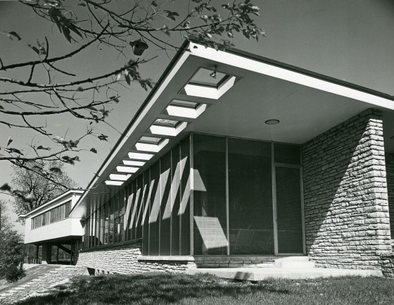 Wermuth House, Fort Wayne, Indiana.  Designed by Eliel and Eero Saarinen, 1941. Cranbrook Archives. 
