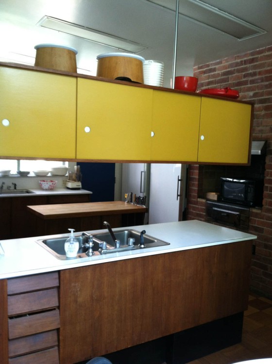 Buckner House kitchen, 2013. Photo by Leslie S. Edwards. 