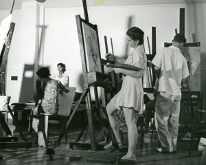 Painting and drawing class, summer 1940. 