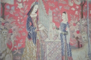 Detail of Queen Anne Style Open Armchair upholstery(CEC 261.4)