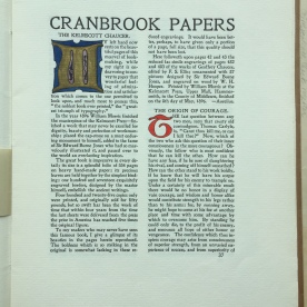 The Cranbrook Papers, Volume 4 George Gough Booth Papers (1981-01) 5:2. Copyright Cranbrook Archives, Center for Collections and Research.