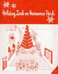 Front page of flyer for Harmonie Park shopping event. Copyright Cranbrook Archives.